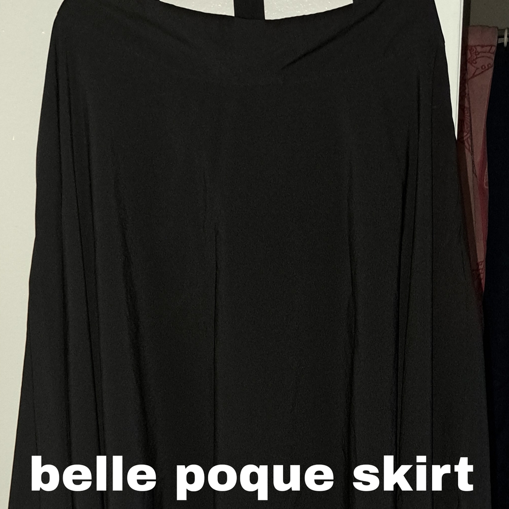 Belle Poque Women's Black A-Line Skirt